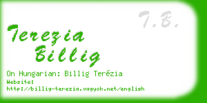 terezia billig business card