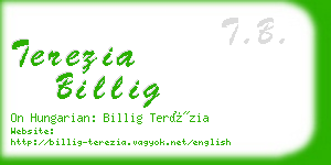 terezia billig business card